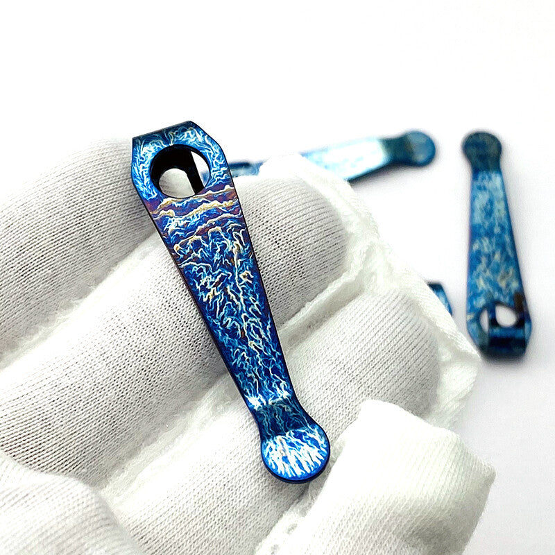 1PC. Knife Titanium Lightweight Deep Carry Pocket Clip for Spyderco Para 3
