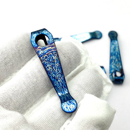 1PC. Knife Titanium Lightweight Deep Carry Pocket Clip for Spyderco Para 3