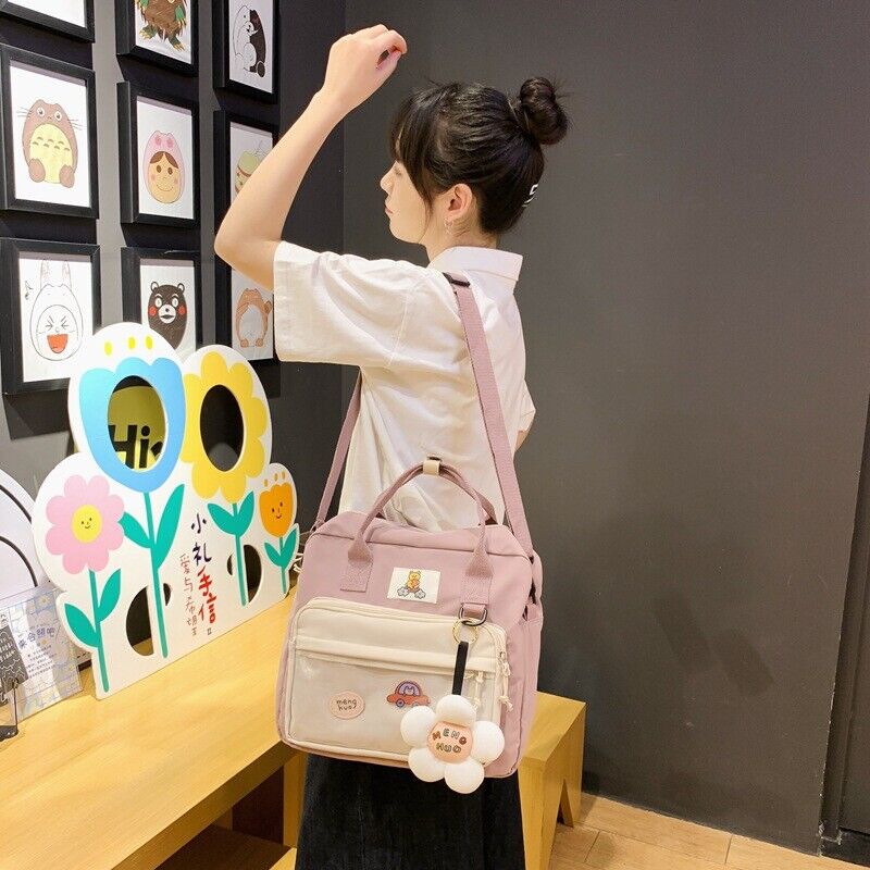 Lovely Multifunctional Backpack Teenage Girls Buckle Portable Female Travel Bags