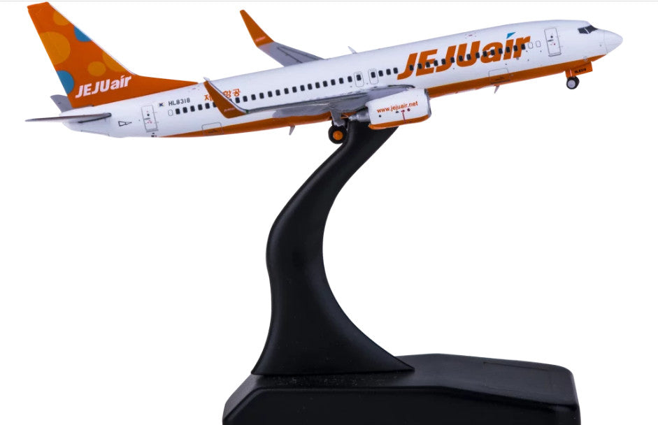 1:400 JC Wings JEJU Air BOEING 737-800 Passenger Airplane Diecast Aircraft Model