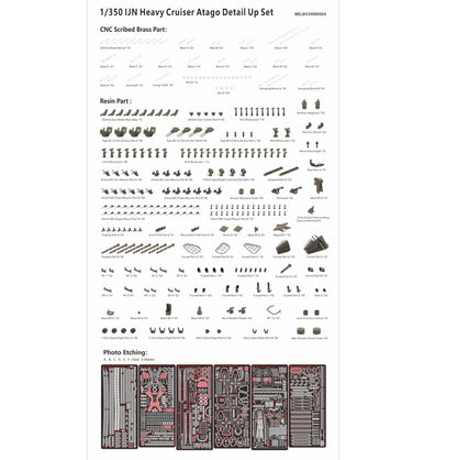 VERYFIRE BELBV350905DX 1/350 IJN Heavy Cruiser Atago (Deluxe Version) Model Kit