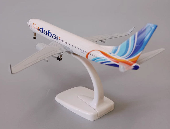 20CM Flydubai BOEING 737-800 Passenger Aircraft Plane Diecast Airplane Model