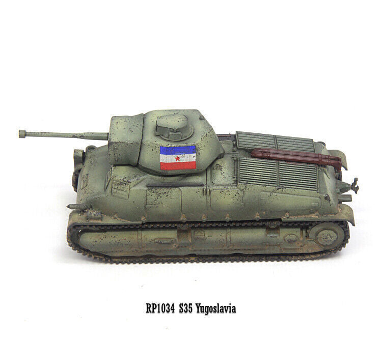 S-Model 1/72 Yugoslav S35 Military Medium Tank 6-pounder Gun Type Model RP1034