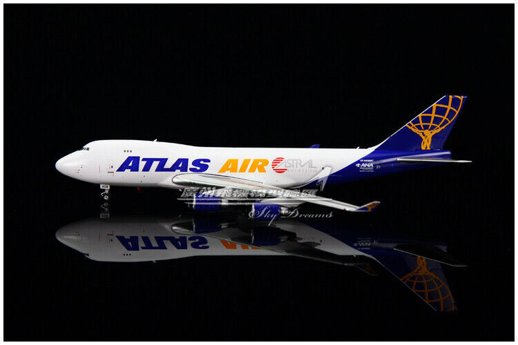 1:400 JC Wings ATLAS AIR BOEING 747-400 Passenger Airplane Diecast Plane Model