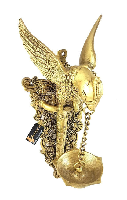 Brass Parrot Design Wall Decorative Wall Hook for Hanging Lamps Home Decor