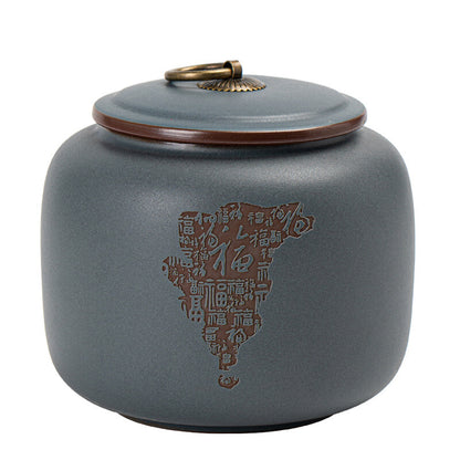 Sealed Canister For Loose Tea Real Yixing Zisha Purple Clay Jar With Lid Small