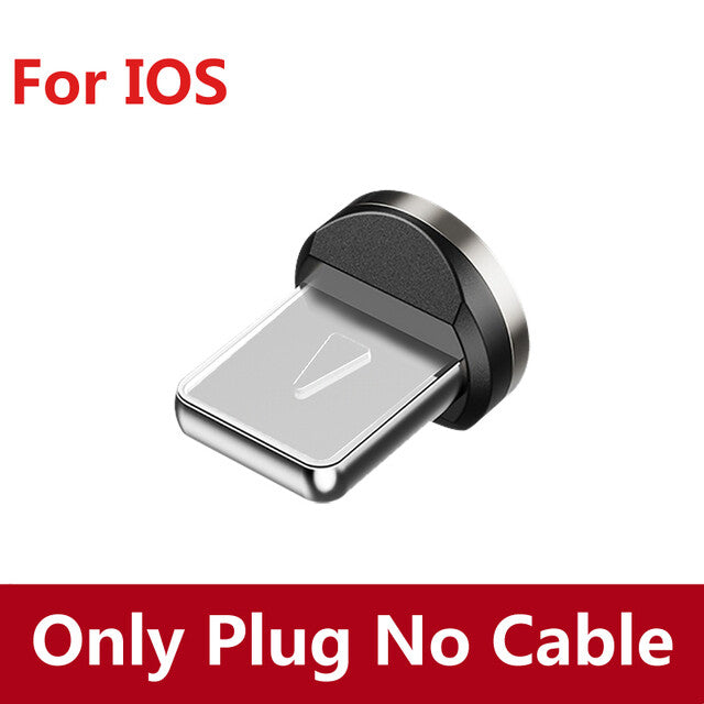 3-in-1 180°+360° Magnetic Charger Cable For Apple Micro USB Type-C Samsung LG