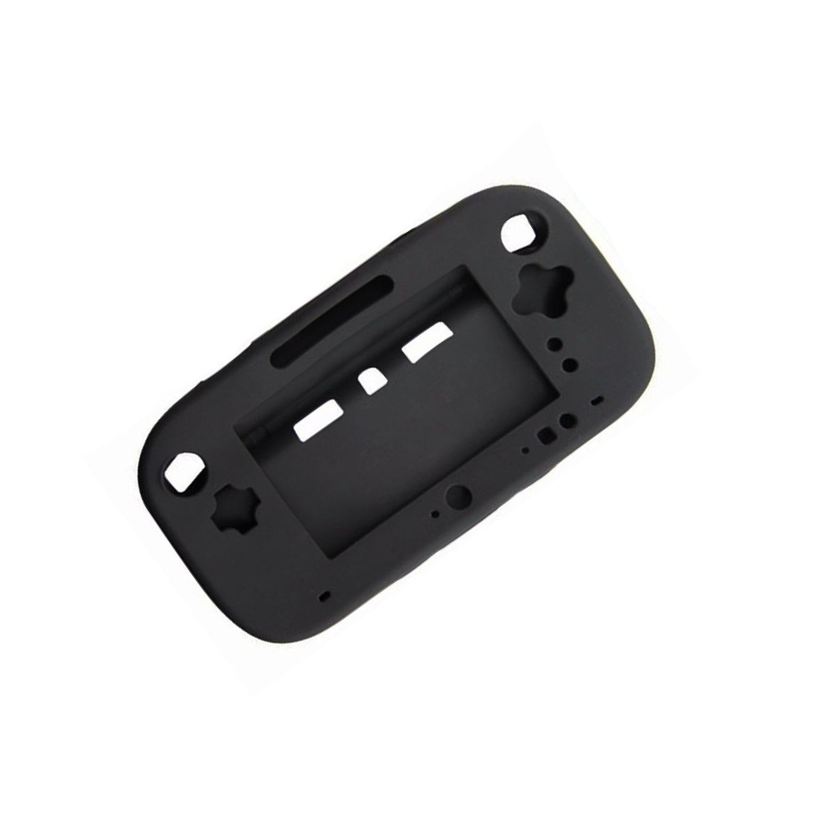 Black Silicone Cover Case Protective For Wii U Gamepad Wireless Controller bv