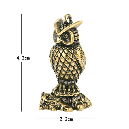 Brass Solid Statue Ornament Retro Tea Pet Vintage Home Decor Metal Figurine