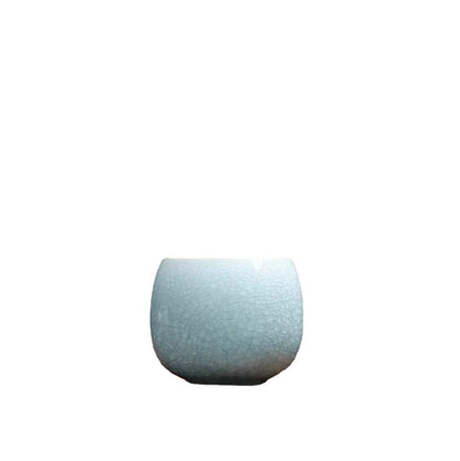 One Cup Porcelain Crackle Glaze Tea Cup Chinese Kungfu Cup Celadon Ceramic Cups