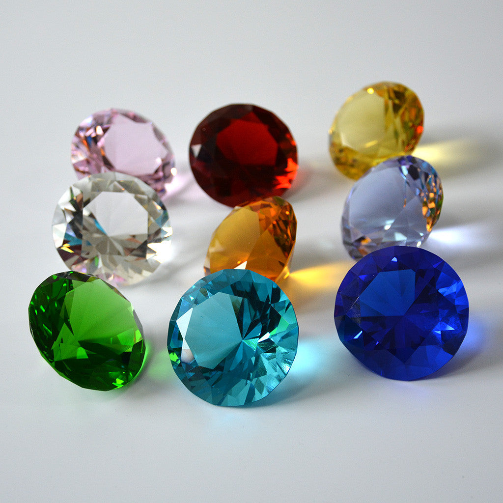 50mm Crystal Paperweight Glass Art Large Giant Diamond Decor Centerpiece Gifts