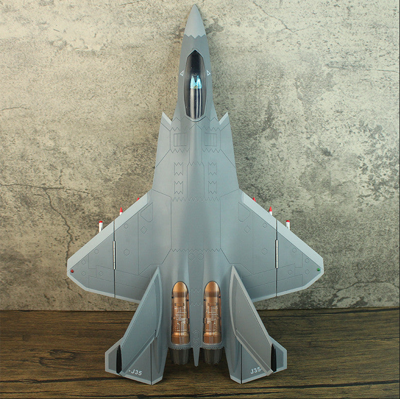 1:32 45CM CHINA J-35 Shipborne Fighter Aircraft Diecast Military Plane Model