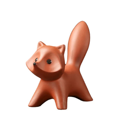 Little Fox Handmade Tea Pet Purple Sand Can Raise Tea To Play Tea Set Ornaments