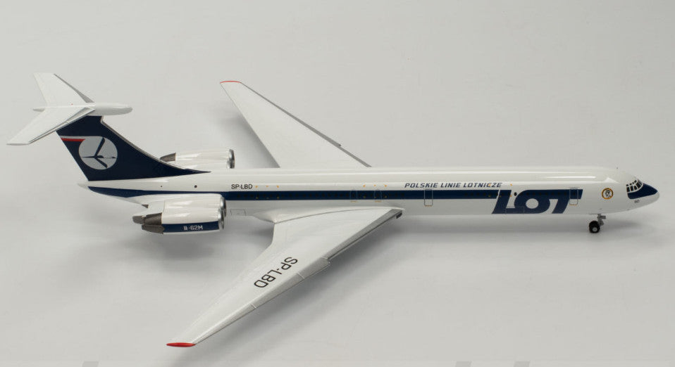 1:200 Herpa LOT Ilyushin IL-62M Passenger Airplane Diecast Plane Aircraft Model