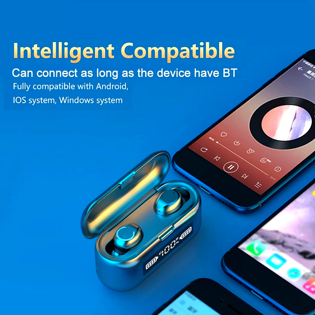 Bluetooth 5.1 Wireless Earbuds Headphone Headset Noise Cancelling TWS Waterproof