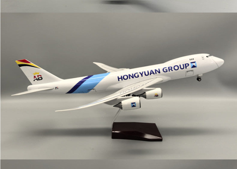 1:160 47CM HONGYUAN GROUP BOEING 747-8 Plane Landing Gear Resin Aircraft Model