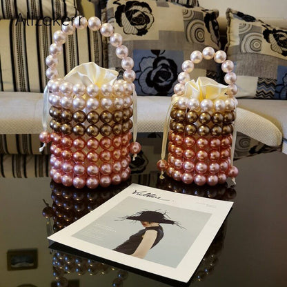 Evening Bag Women Pearl Beaded Party Purses Ladies Handbag Wedding Party