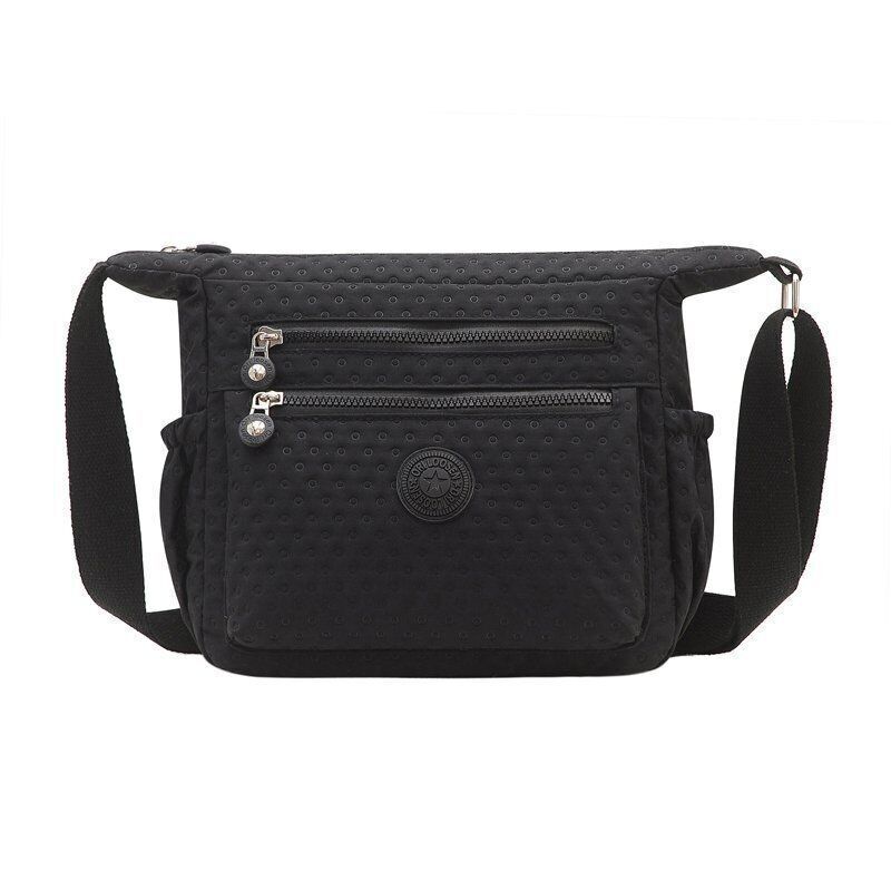 Ladies Shoulder Bags Women Nylon Handbag Zipper Purses Messenger Crossbody Bag