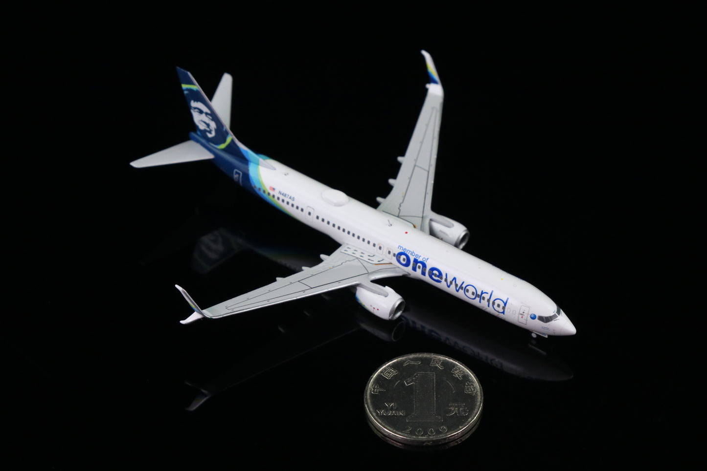1:400 GeminiJets Alaska BOEING B737-900ER Airplane Diecast Plane Aircraft Model
