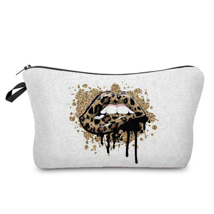 Personalized Pretty Makeup Bag Leopard Print Cosmetic Bags Multifunction Travel