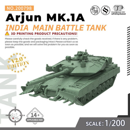 SSMODEL SS200798 1/200 Military Model Kit India Arjun MK.1A Main Battle Tank