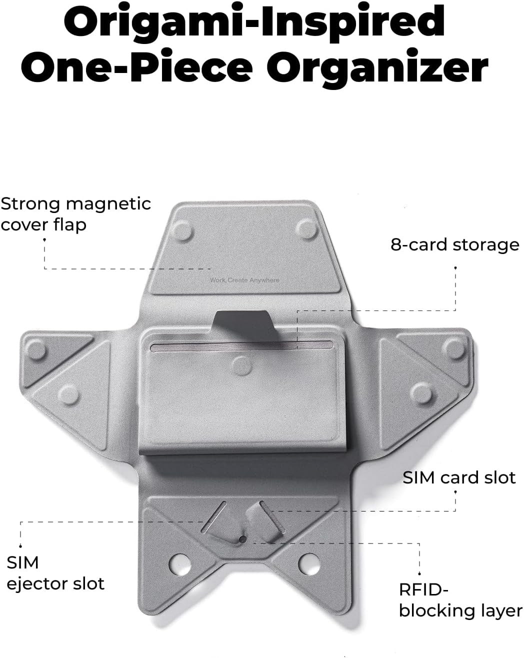 Magsafe Wallet, 8-Card Holder, Magnetic Phone Stand with Pull to Access Design,