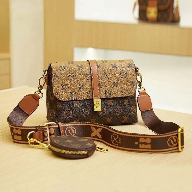 Bag Business Small Women's Bag 2-IN-1 Wide Shoulder Bag Crossbody Bag