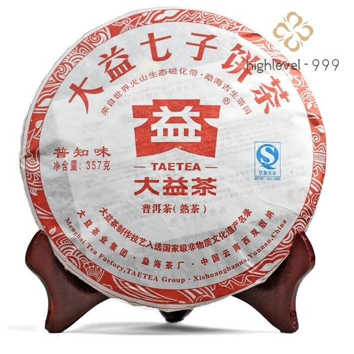 2011 Year TAETEA Ripe Puer Tea Dayi "Pu Zhi Wei" Shu Puerh Tea Chi Tse Cake 357g