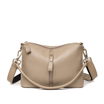 Luxury Handbag Genuine Leather Vintage Tote Shoulder Messenger Purse 25*18*10 CM