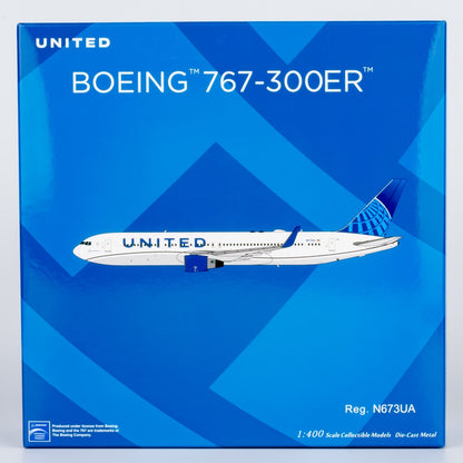 1:400 NGmodels United Airlines Boeing 767-300ER Passenger Airplane Diecast Model