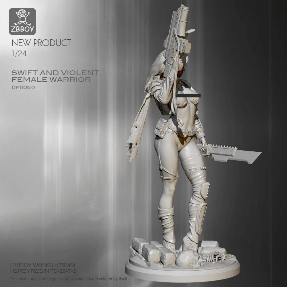1:24 resin figure model kit Fantasy dimensional female assassin Unassembled