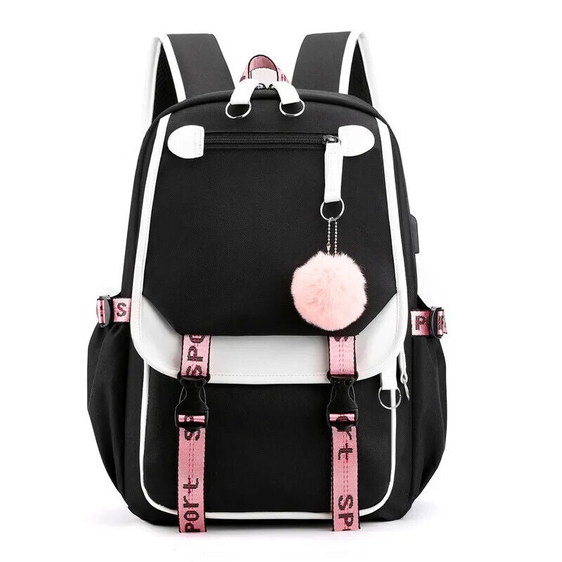 School Bags Teenage Girls Canvas Schoolbag Student Book Bag Teen School Backpack