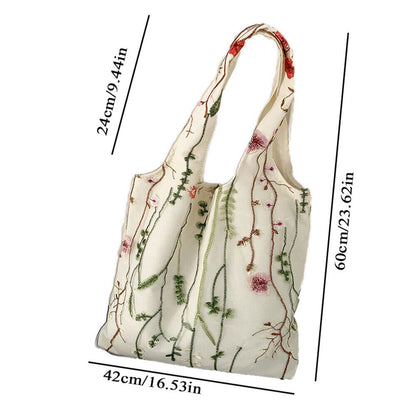 Womens Tote Bags Handbags Large Capacity Embroidery Shoulder Bag Top-handle Bag