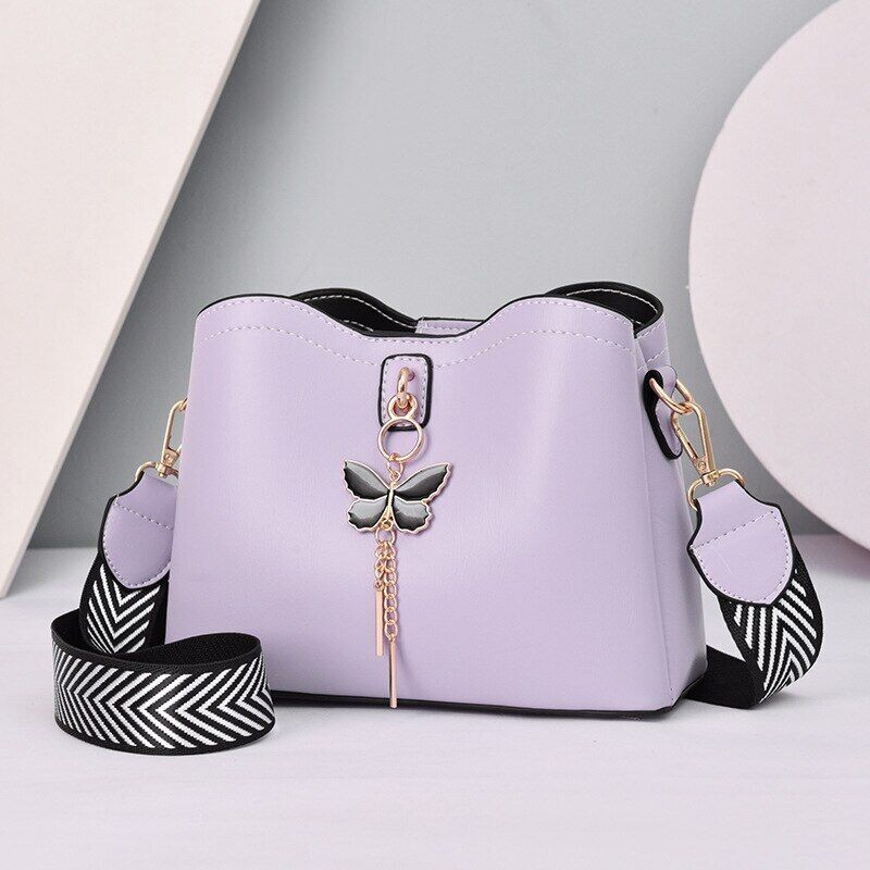 Women Handbag Butterfly PU Leather Bags Ladies Crossbody Tote Shoulder Bag