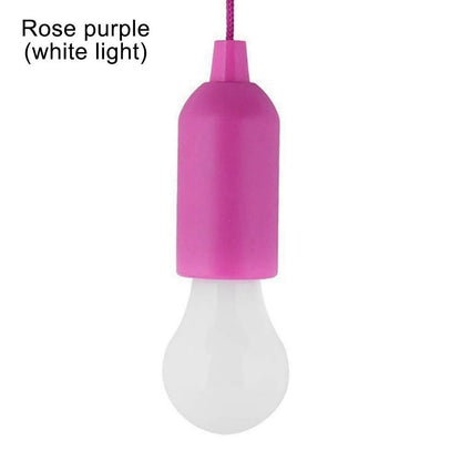 Camping Lamp Portable Battery Emergency Light LED Pull Cord BBQ Party Flashlight