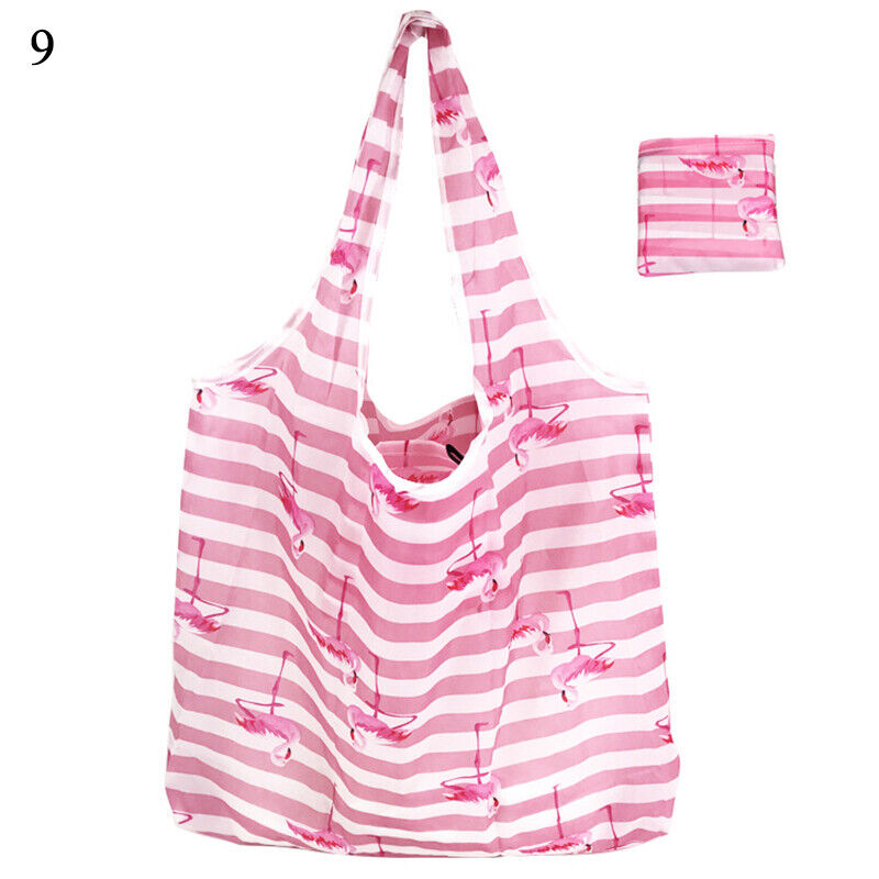 New Reusable Foldable Ladies Shopping Bag Eco Tote Handbag Fold Away Bag