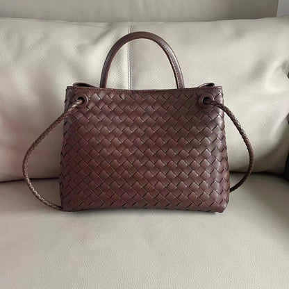 Rope Buckle Braided Tote Bag One Shoulder Portable Cross-body Women's Bag