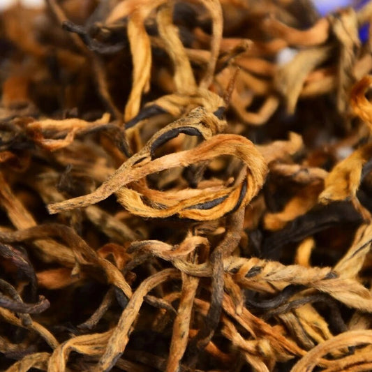250g 400 Years Ancient Tree Golden Buds Dian Hong Yunnan Black Tea Brick Red Tea