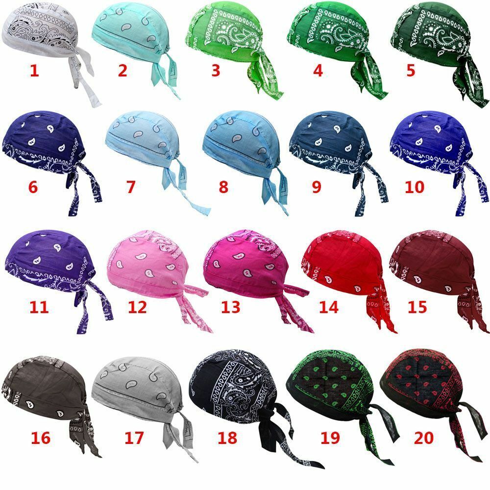 Quick Dry Cotton Hat Elastic Adjustable Cap Outdoor Sport Bandana Cycling Scarve