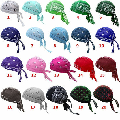 Quick Dry Cotton Hat Elastic Adjustable Cap Outdoor Sport Bandana Cycling Scarve