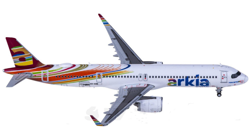 1:400 JC Wings Arkia AIRBUS A321neo Passenger Airplane Diecast Aircraft Model