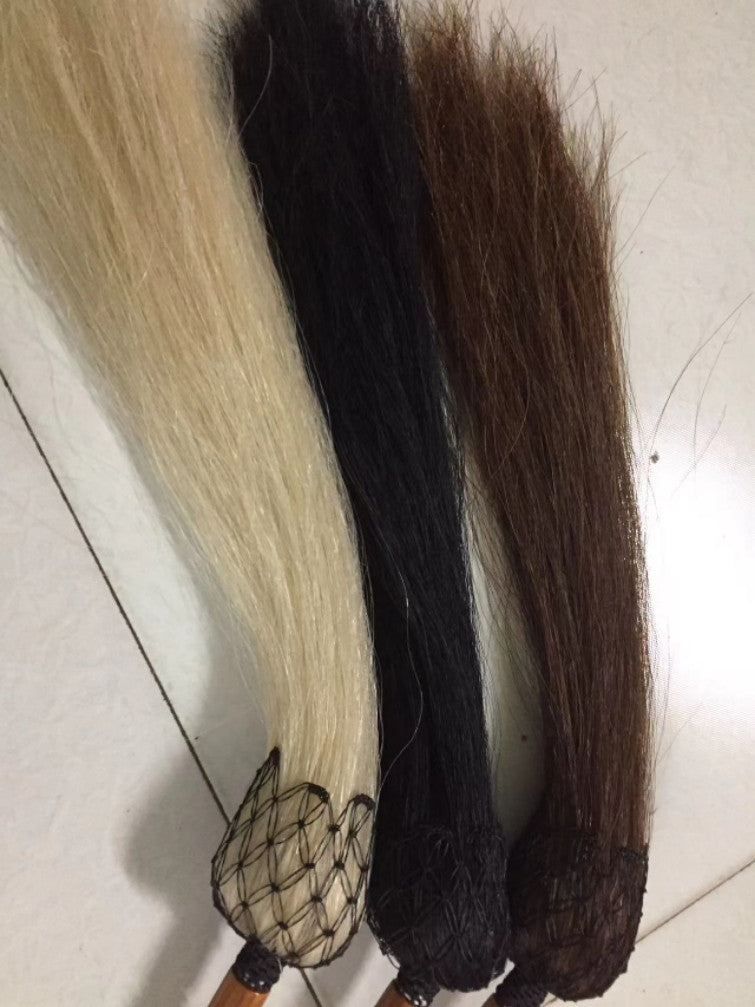 REAL Horse Tail Fly Whisk Swatter TV prop Martial Arts Buddhist Horsetail