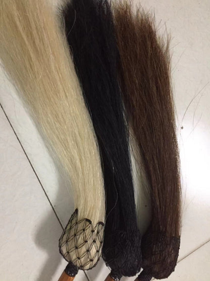 REAL Horse Tail Fly Whisk Swatter TV prop Martial Arts Buddhist Horsetail