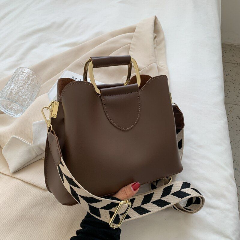 Spring Luxury Leather Small Crossbody Bags Short Handle Shoulder Purse Handbag