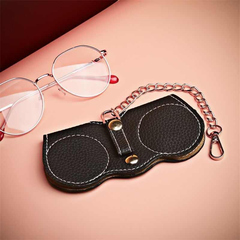 Vintage Glasses Case Luxury Eyewear Accessories Sunglasses Holder Bag 14.5*1*7CM