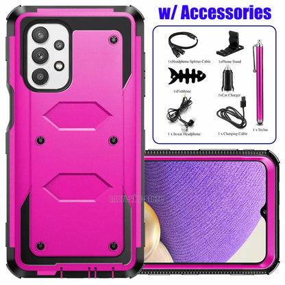 For Samsung Galaxy A32 5G Ultra Shockproof Case Phone Cover w/ Accessories