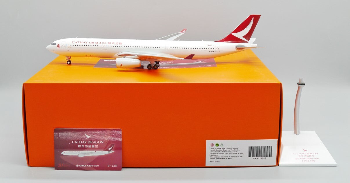 1:200 JC Wings Cathay Dragon AIRBUS A330-300 Airplane Diecast Aircraft Model