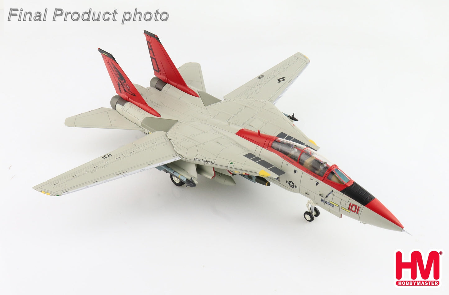 1:72 HM Grumman F-14B Tomcat VF-101 Grim Reapers Fighter Diecast Aircraft Model