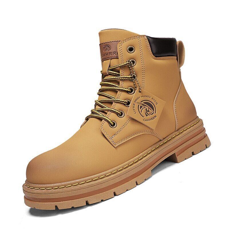 Boots Men Leather Snow Boots Man Shoes Outdoor Ankle Boots Men's Sneakers