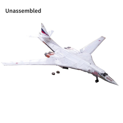 1:72 Tupolev Tu-160 Black Jack Bomber Military Aircraft Paper Model Unassembled